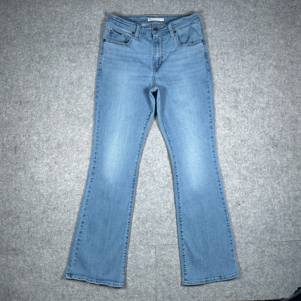 Levi's 725 Denim Jeans Womens 29(27x30) Blue High Rise Bootcut Stretch Casual